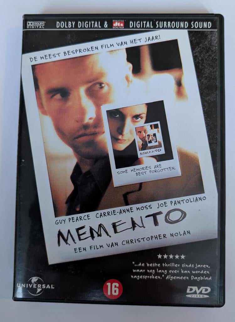 Memento (2000) - DVD - Cult - Thriller, Cd's en Dvd's, Vanaf 16 jaar, Verzenden, Zo goed als nieuw, Overige genres