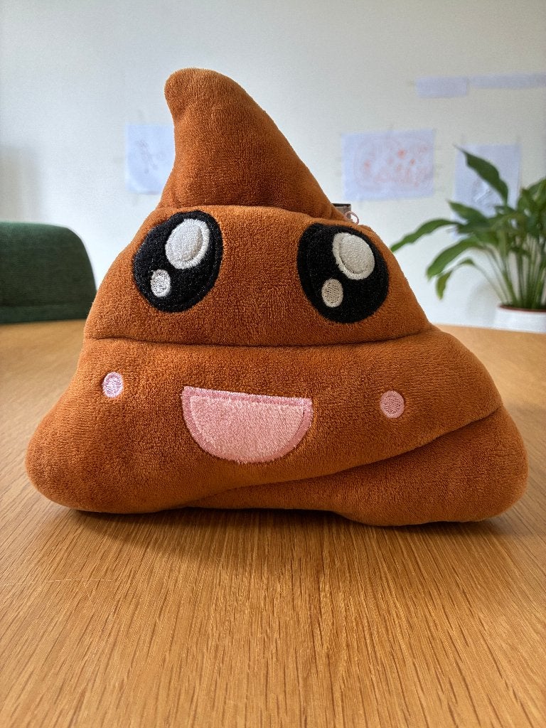 Poep emoji Knuffel, Ophalen, Zo goed als nieuw, Bruin, Overige typen