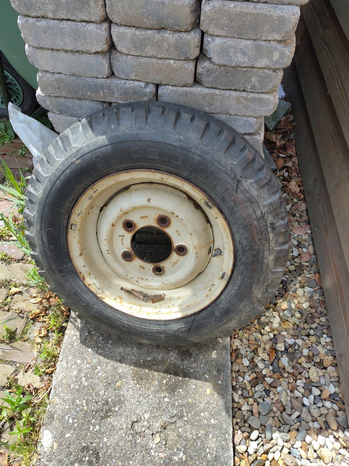 Land rover velg met band, Auto diversen, Ophalen, Gebruikt