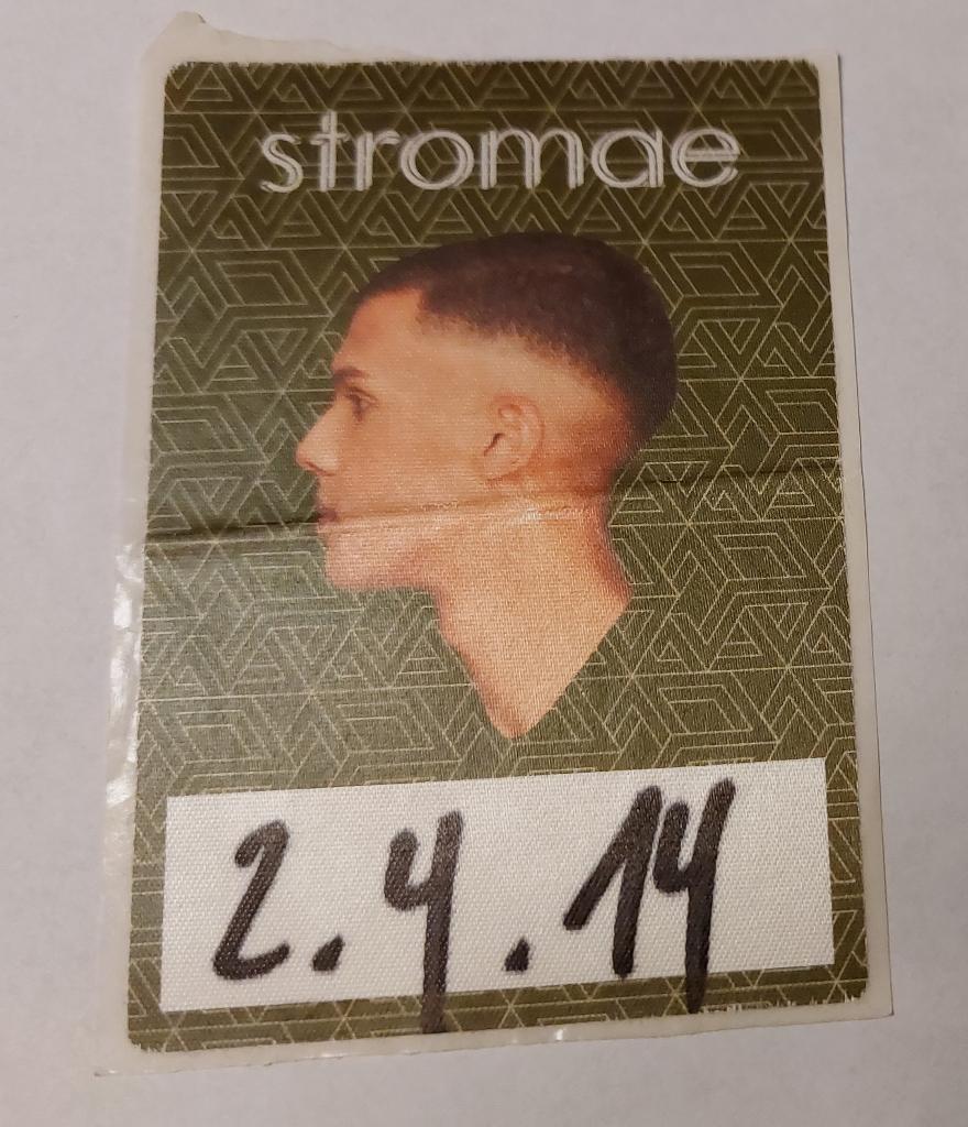 Stromae BACKSTAGE PASS Amsterdam 2 april 2014, Gebruikt, Verzenden, NvT, Foto of Kaart