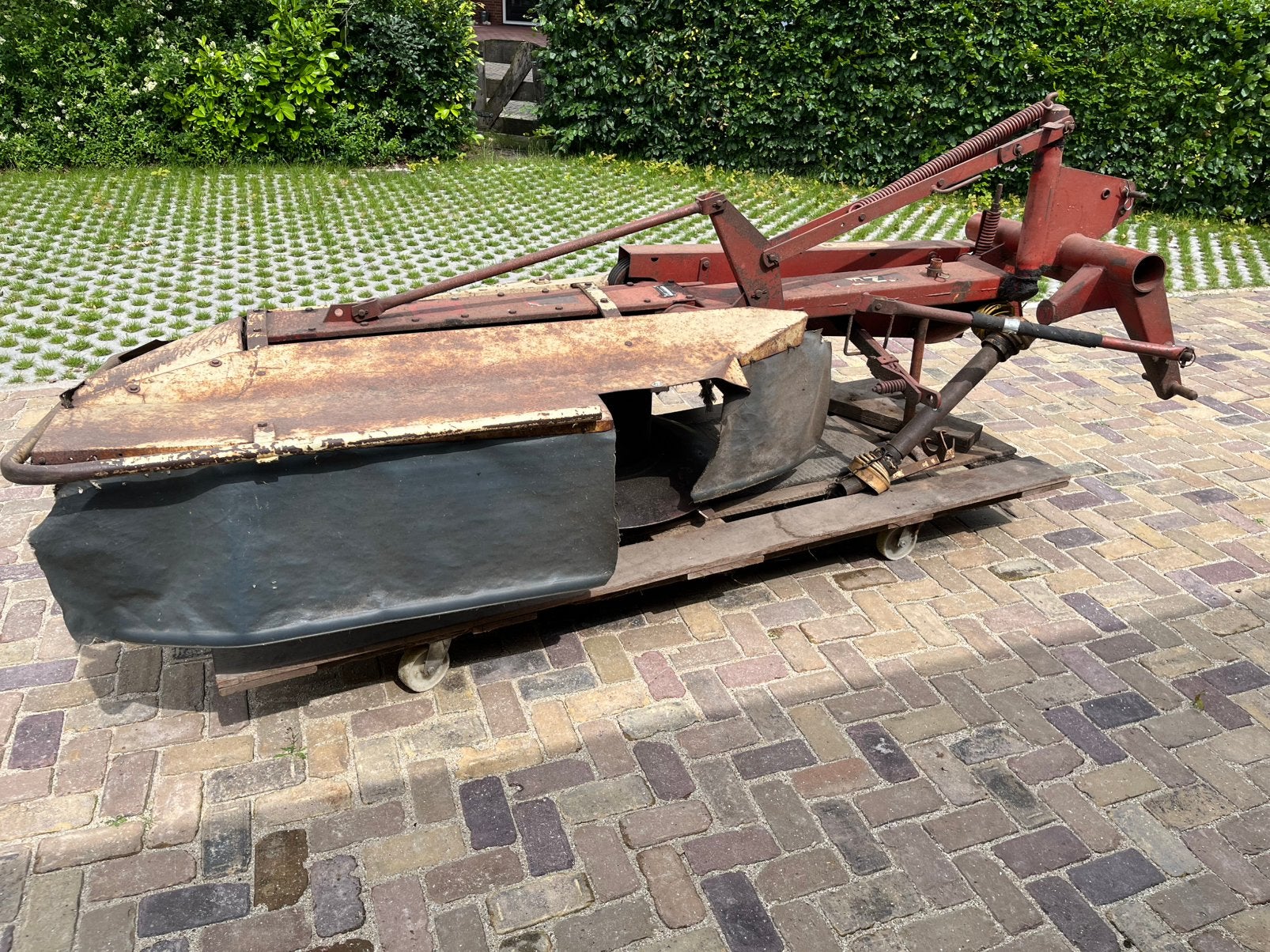 Pz 165 maaier / trommelmaaier, Ophalen, Weidebouw