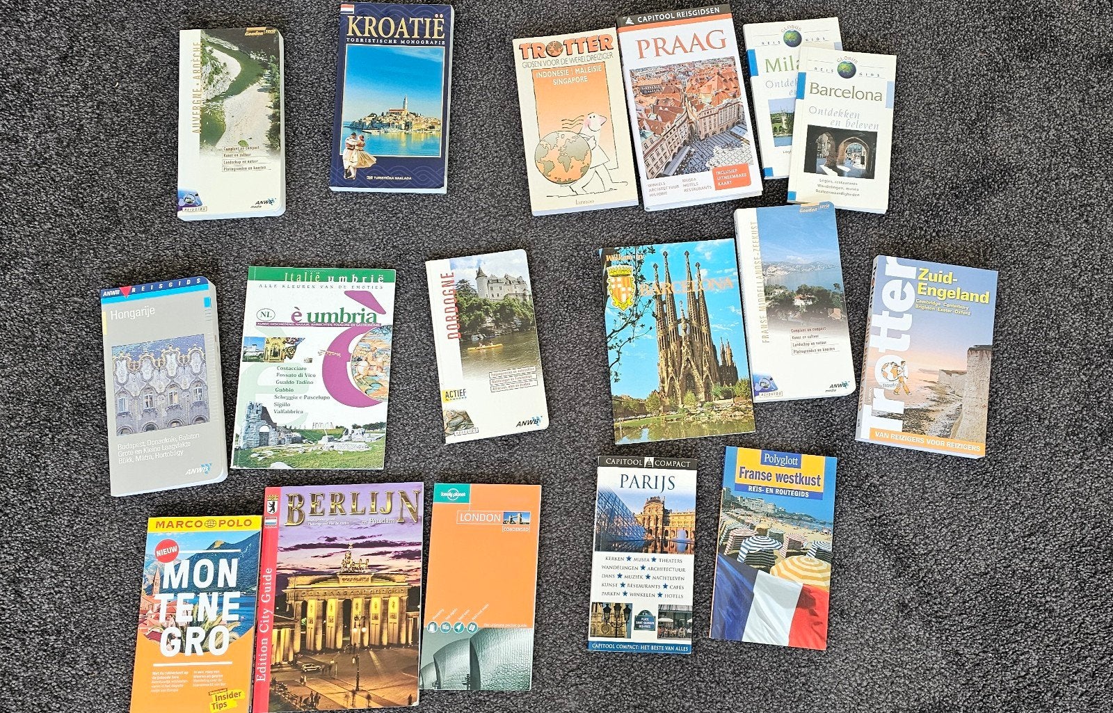 45 reisgidsen: Europa, Amerika, Azië, Australië, Boeken, Europa, Reisgids of -boek, ANWB, Ophalen