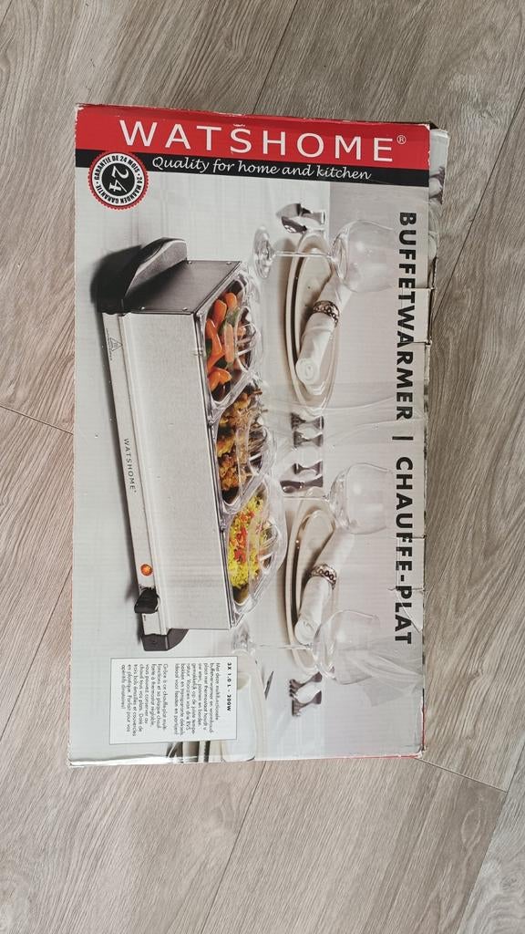 WatsHome Buffetwarmer / Chauff-Plat - Nieuw in doos, Huis en Inrichting, Keuken | Keukenbenodigdheden, Ophalen of Verzenden, Nieuw
