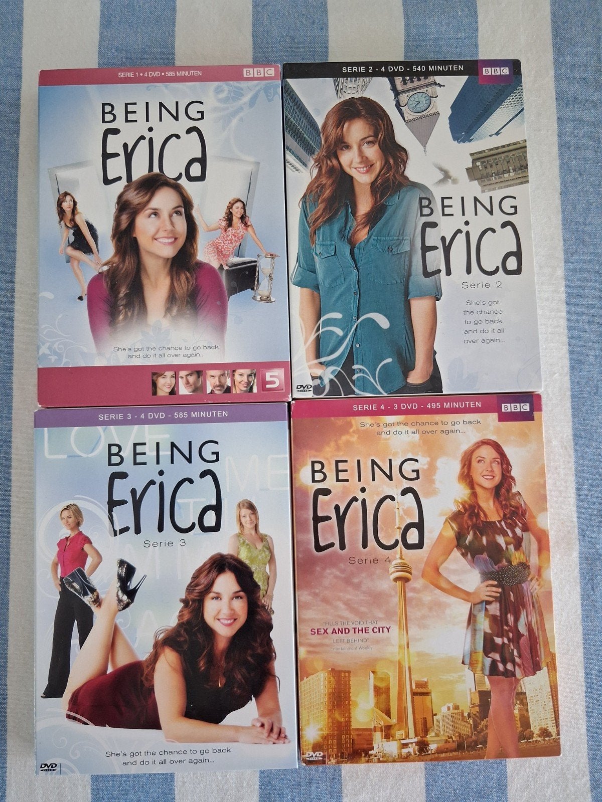 Serie Being Erica op Dvd gehele serie 1 t/m 4, Cd's en Dvd's, Engels, Nederlands, Drama, Ophalen of Verzenden
