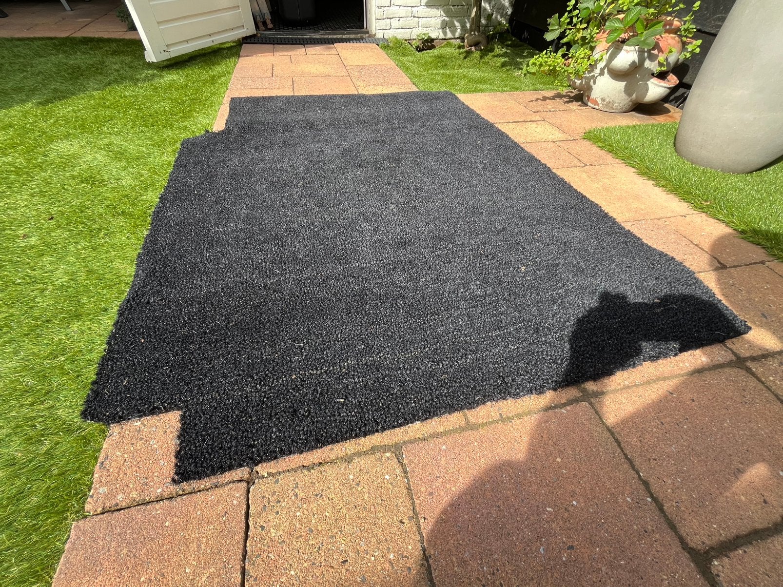 Kokosmat 22 mm zwart 150x95, Ophalen of Verzenden, Zo goed als nieuw, Rubber