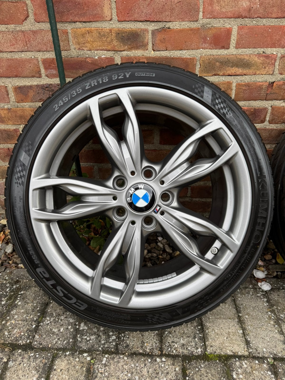 BMW 18 INCH M436 breedset Ferric Grey Kumho 7mm zomer, Auto-onderdelen, 18 inch, 245 mm, Banden en Velgen, Ophalen of Verzenden