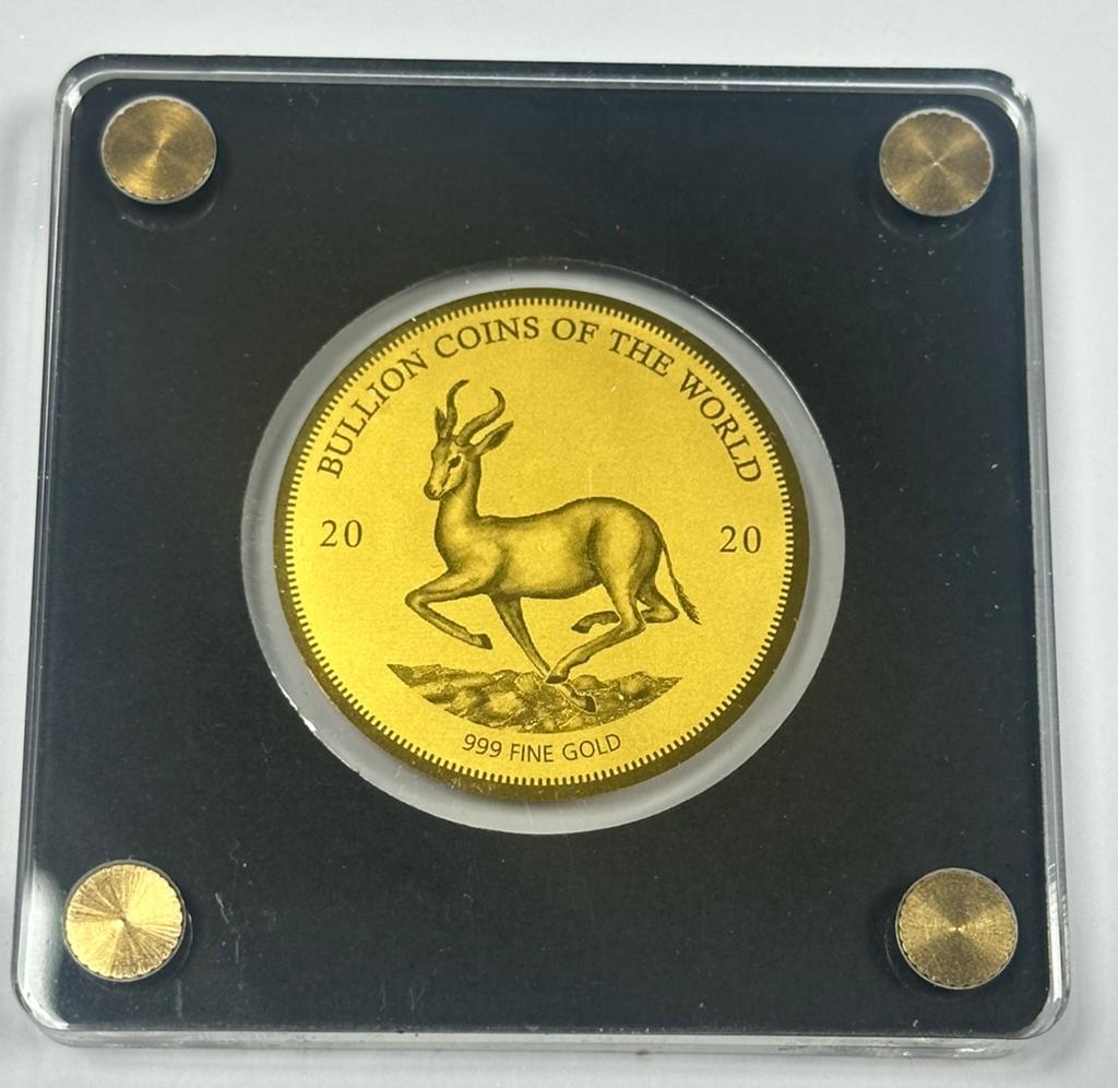 2020 Tsjaad 5000 Francs Gouden Springbok Munt, Ophalen of Verzenden, Goud