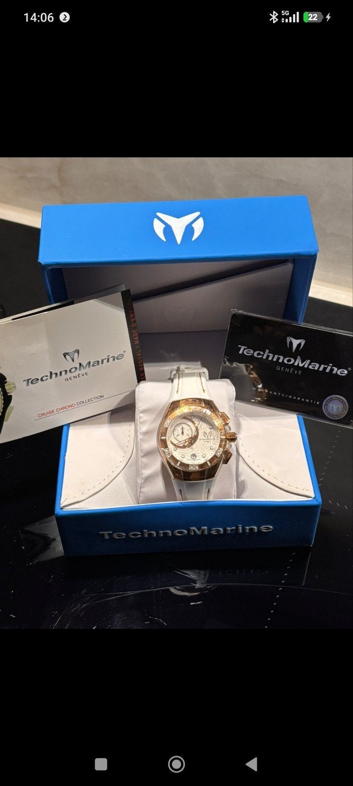 Te koop: TechnoMarine Cruise Chrono – Nieuw en ongedragen!, Overige merken, Staal, Nieuw, Kunststof