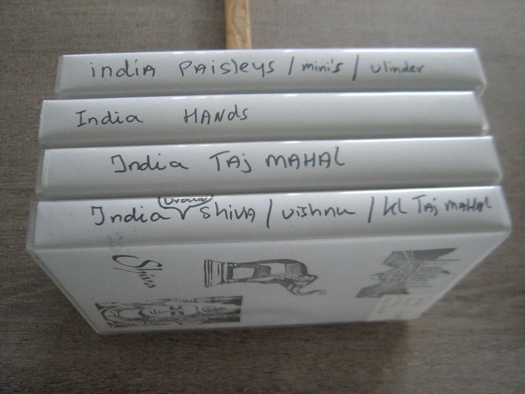 Rubberen stempels in doosje thema India, Ophalen of Verzenden, Zo goed als nieuw, EZ-mounted stempel
