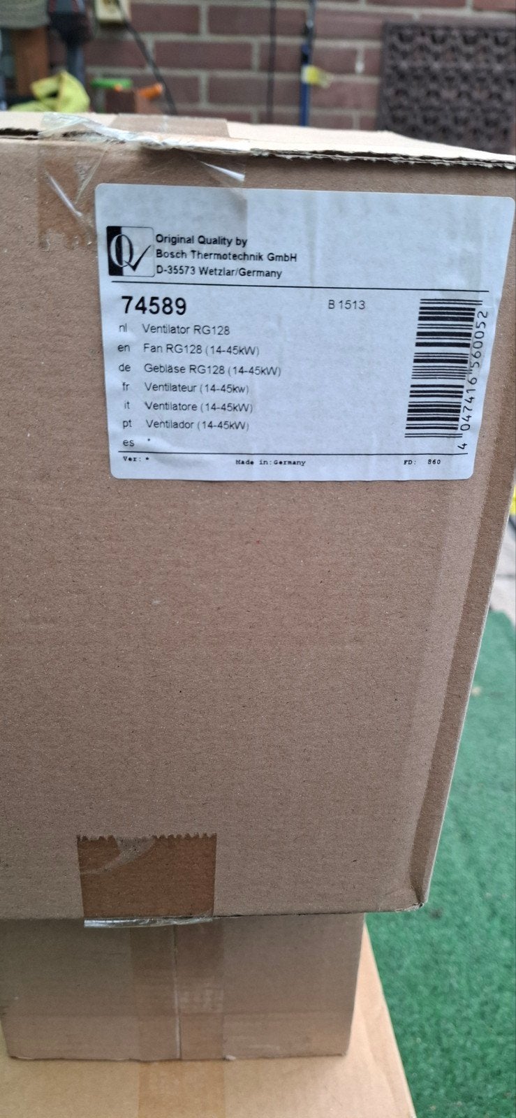 Bosch Thermotechnik Topline Ventilator RG128 (14-45kW), Witgoed en Apparatuur, Onderdelen en Toebehoren, Ophalen of Verzenden