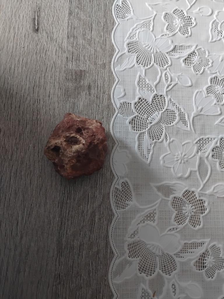 Ruwe Rode Jaspis uit Duitsland - Natuurlijk Mineraal, Ophalen of Verzenden, Mineraal