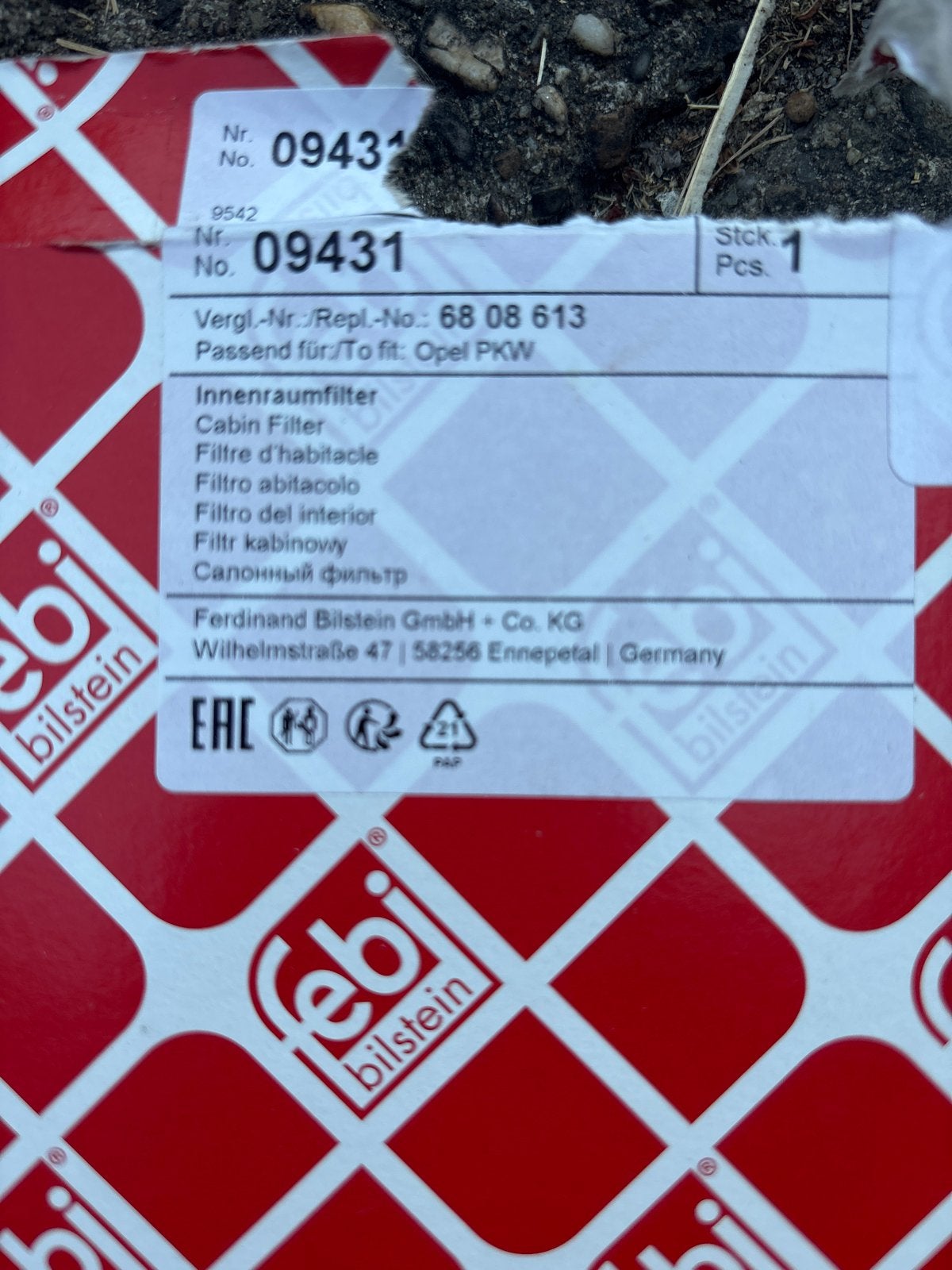 Instructeur filter, Ophalen, Nieuw