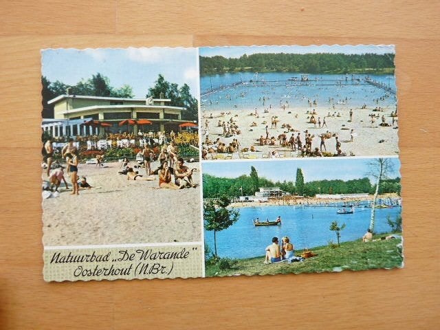 Natuurbad de Warande Oosterhout, 1960, Ophalen of Verzenden, 1940 tot 1960, Gelopen, Noord-Brabant
