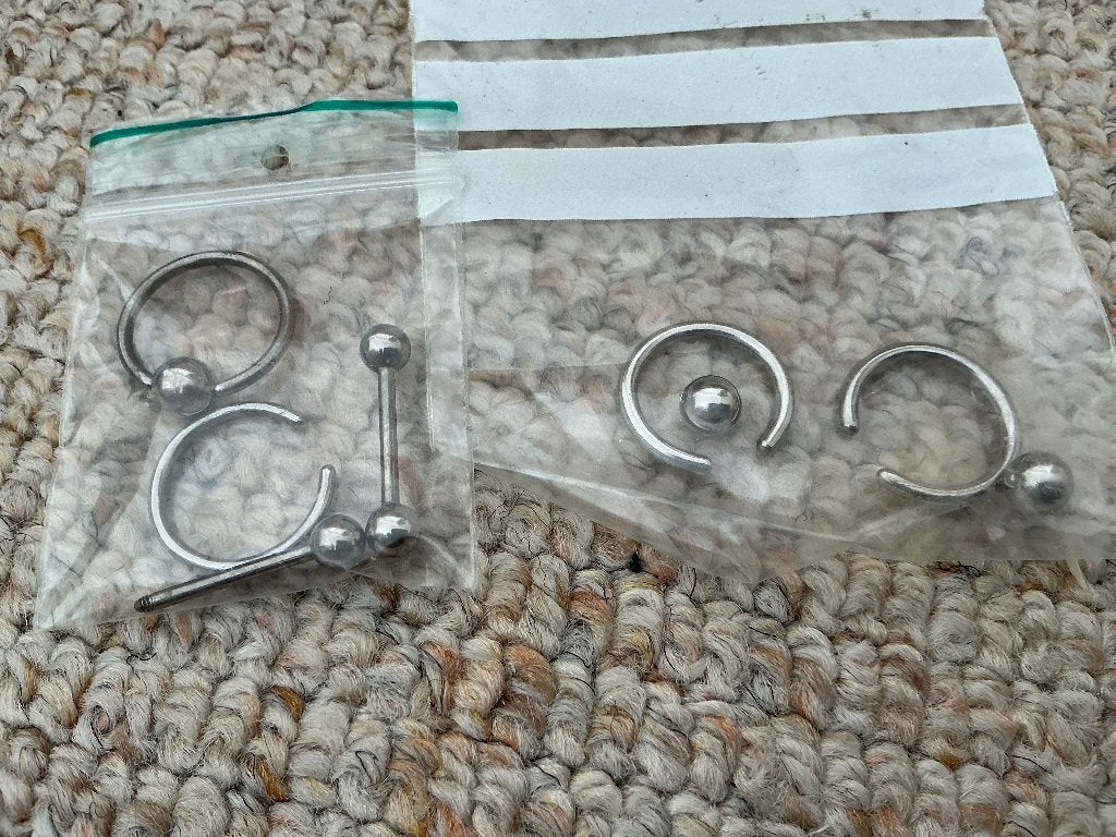 Piercing (onderdelen), Ophalen of Verzenden, Gebruikt, Staal, Overige typen