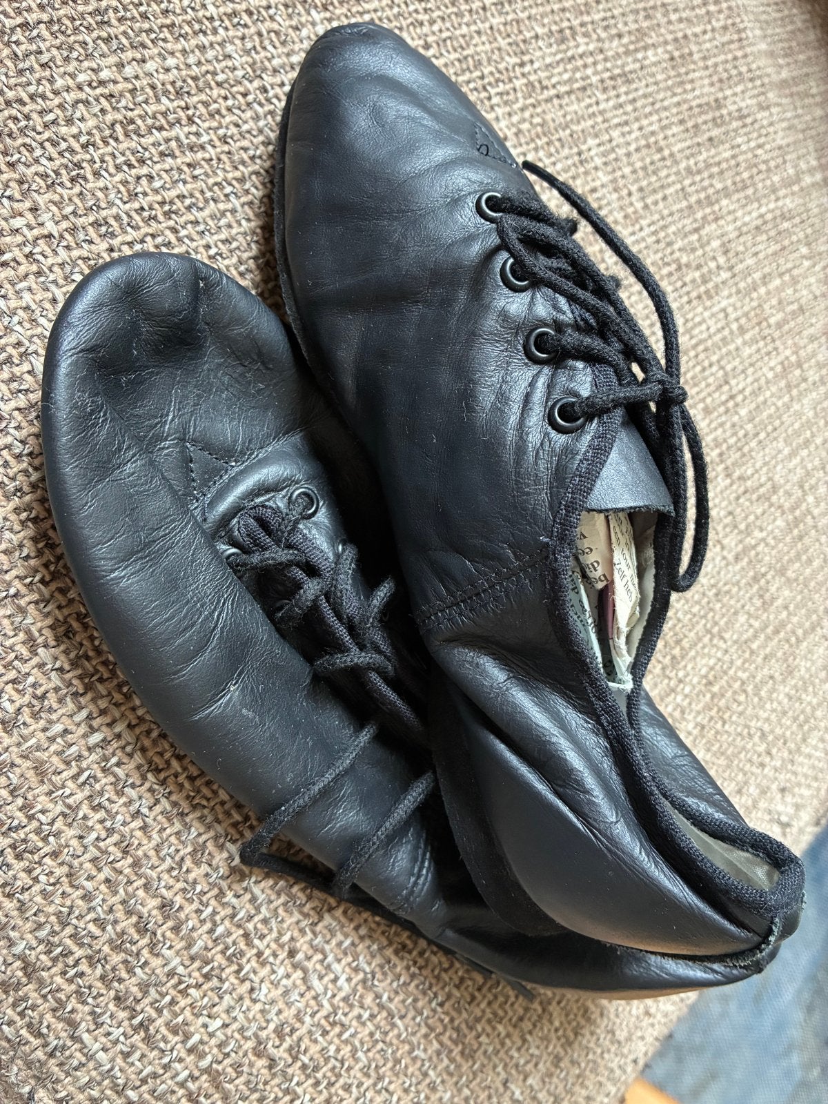 Bloch zwarte leren dansschoenen - Maat 35.5, Ophalen of Verzenden, Gebruikt, Schoenen