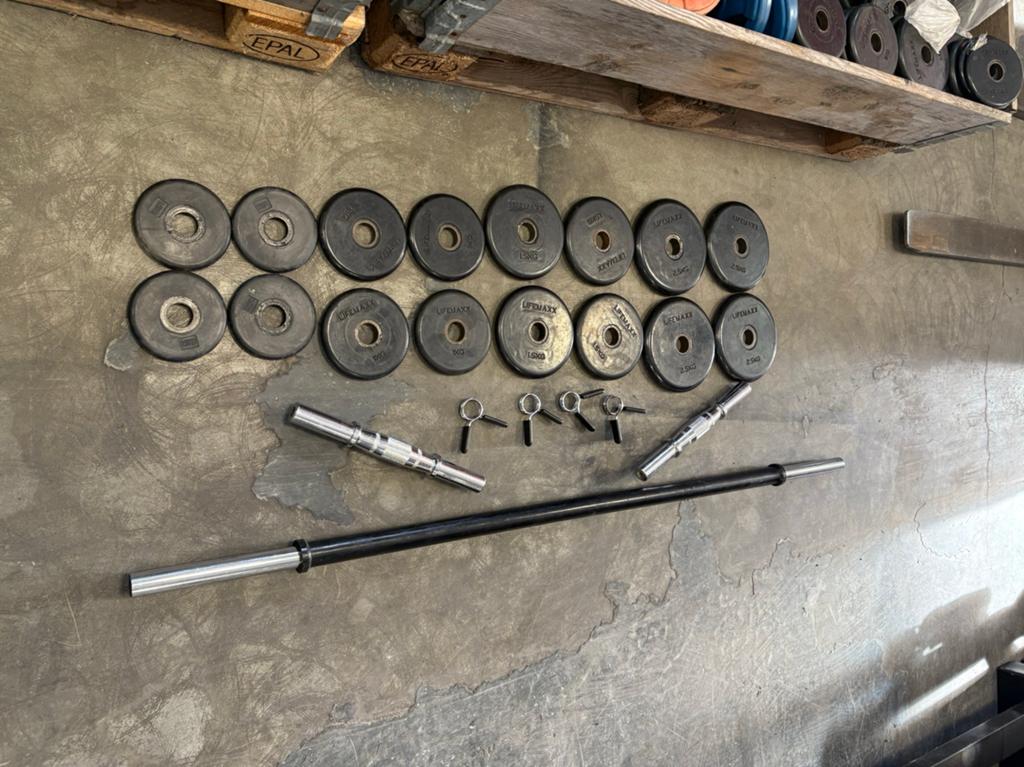 Complete Halterset met Verstelbare Dumbbells en Schijven, Ophalen, Armen, Dumbbell stangen, Halter stang