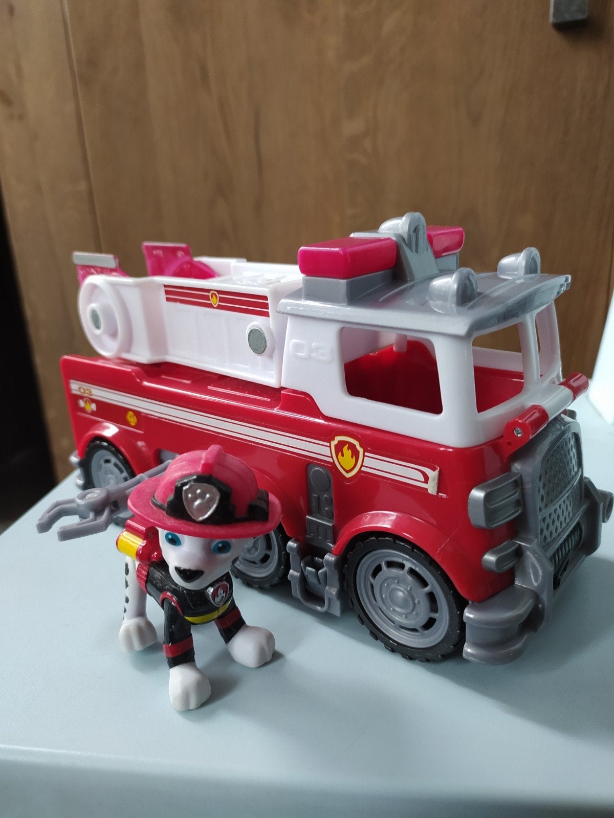 Paw Patrol 2 voertuigen en Chase Rubble Zuma en Marshall, Ophalen of Verzenden, Zo goed als nieuw