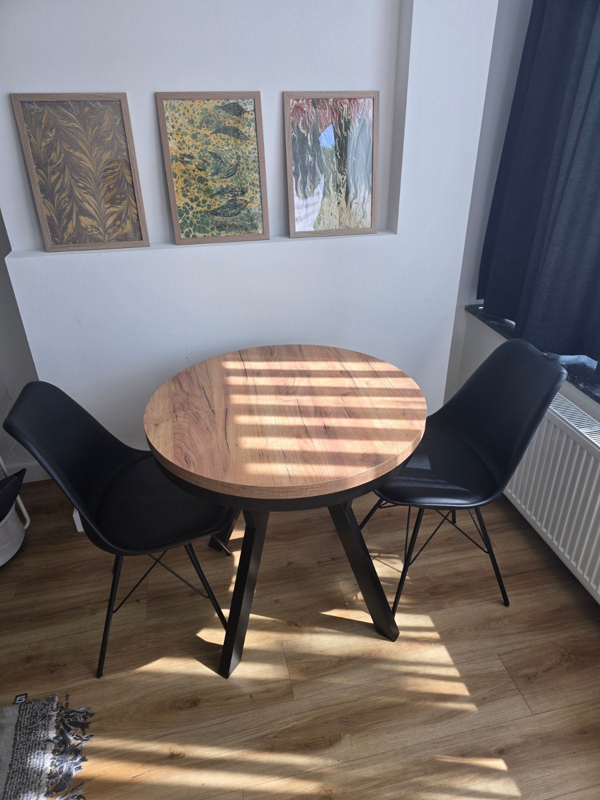 Nieuwe Uitschuifbare Ronde Eettafel 80cm (+50cm), Huis en Inrichting, Tafels | Eettafels, Ophalen, 100 tot 150 cm, Rond, Nieuw