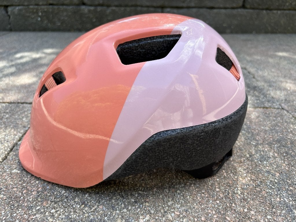 Fietshelm 53-56 cm, gemixt roze, Ophalen, Btwin / Decathlon, Gebruikt, Meisje