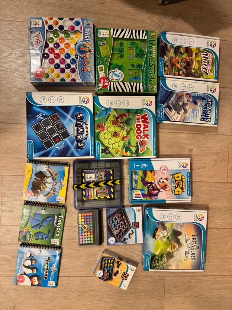 Grote collectie SmartGames puzzels en denkspellen, Ophalen of Verzenden, Minder dan 500 stukjes, Zo goed als nieuw, Rubik's of 3D-puzzel