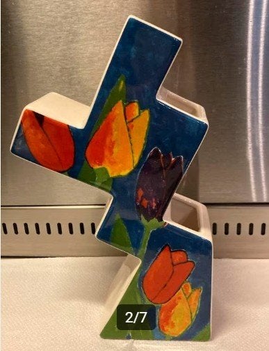 Schoonhoven keramiek Janine Lokhorst Vaas Tulpen, Ophalen