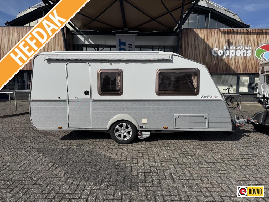 Kip Vision Special 41 ETD 2006 MOVER + LUIFEL!!!, Caravans en Kamperen, Caravans, Bedrijf, tot en met 3, 750 - 1000 kg, Treinzit
