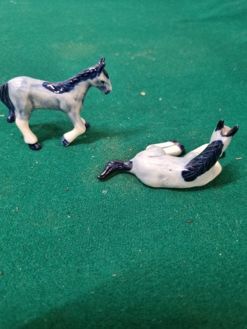 beelden paarden porselein staand en liggend, Ophalen of Verzenden