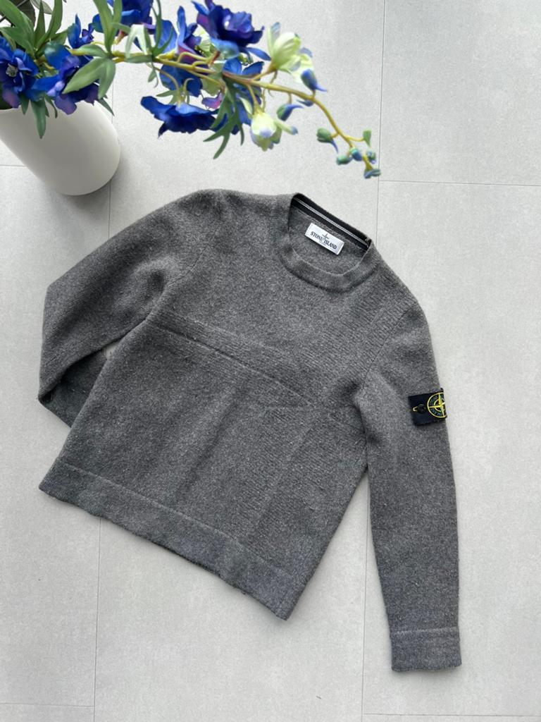 Stone Island sweater wol, Ophalen of Verzenden, Zo goed als nieuw, Maat 46 (S) of kleiner, Grijs