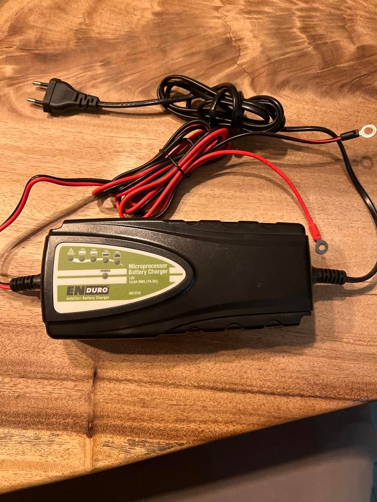 Enduro Acculader AS1210 - Microprocessor Batterijlader 12V, Auto-onderdelen, Accu's en Toebehoren, Gebruikt, Ophalen of Verzenden