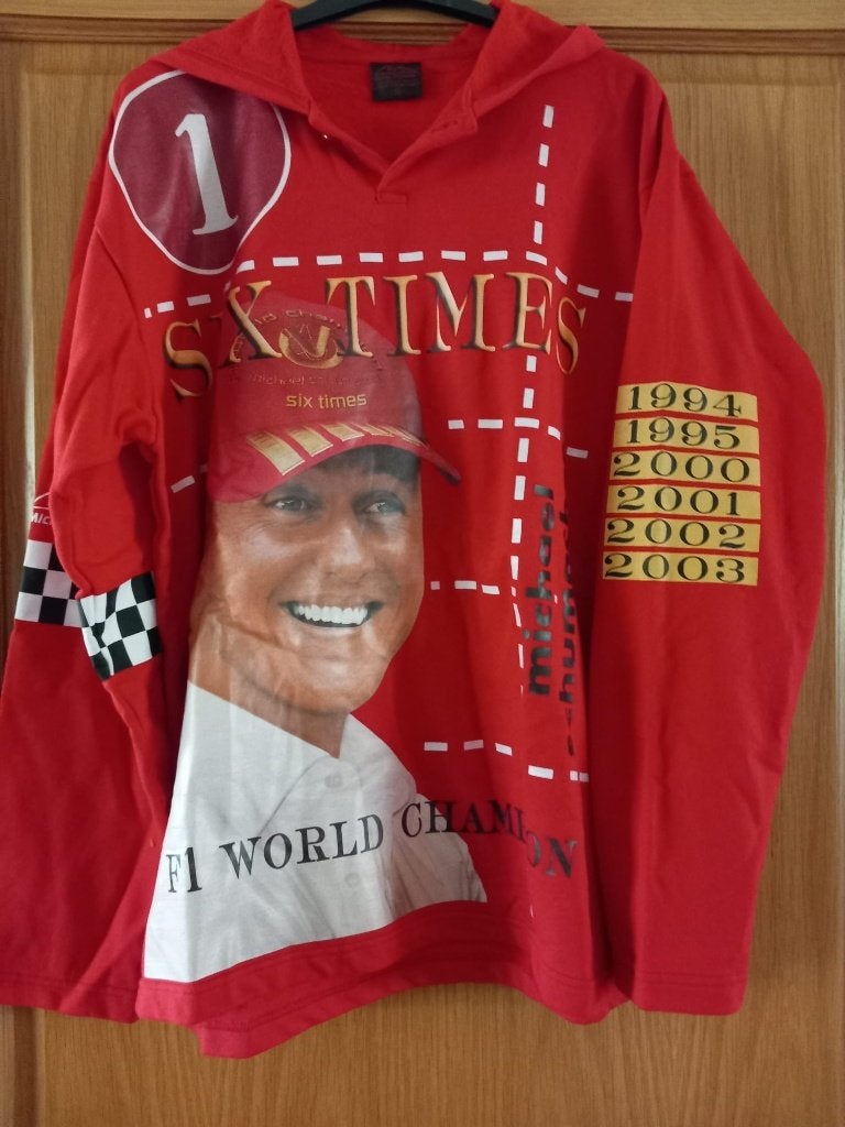 Vintage Ferrari Michael Schumacher F1 team Hoodie Formule 1, Ophalen of Verzenden, Zo goed als nieuw, Formule 1