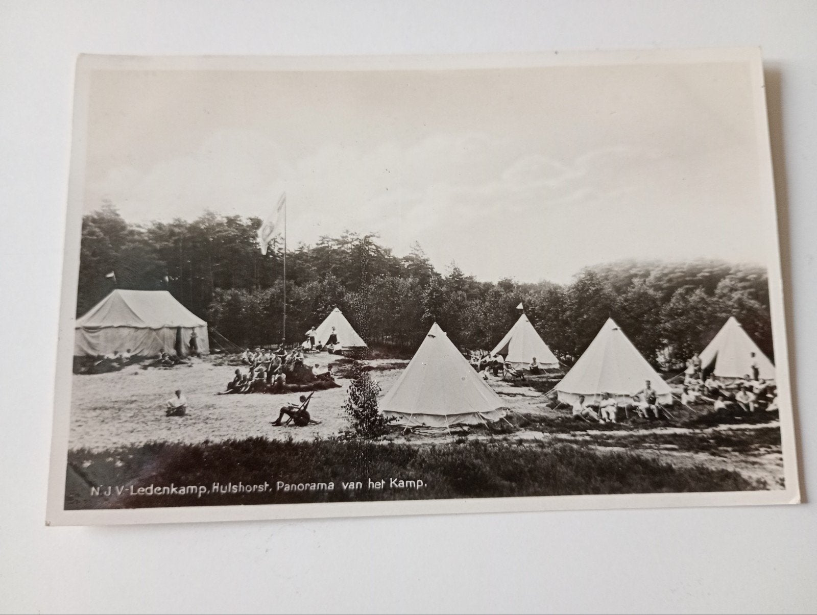 Harderwijk Hulshorst Kamp NJV 1935, Ophalen of Verzenden, 1920 tot 1940, Gelopen, Gelderland