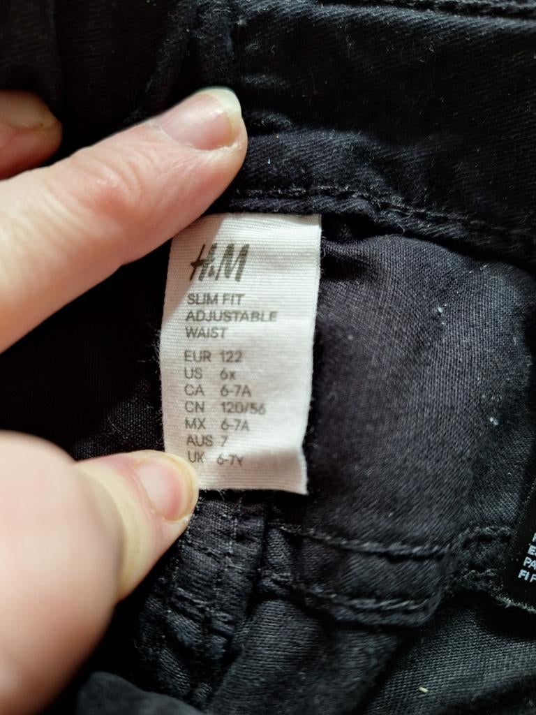 Zwarte lange broek H en M maat 122, Kinderen en Baby's, Kinderkleding | Maat 122, Broek, H&M, Jongen of Meisje, H&M