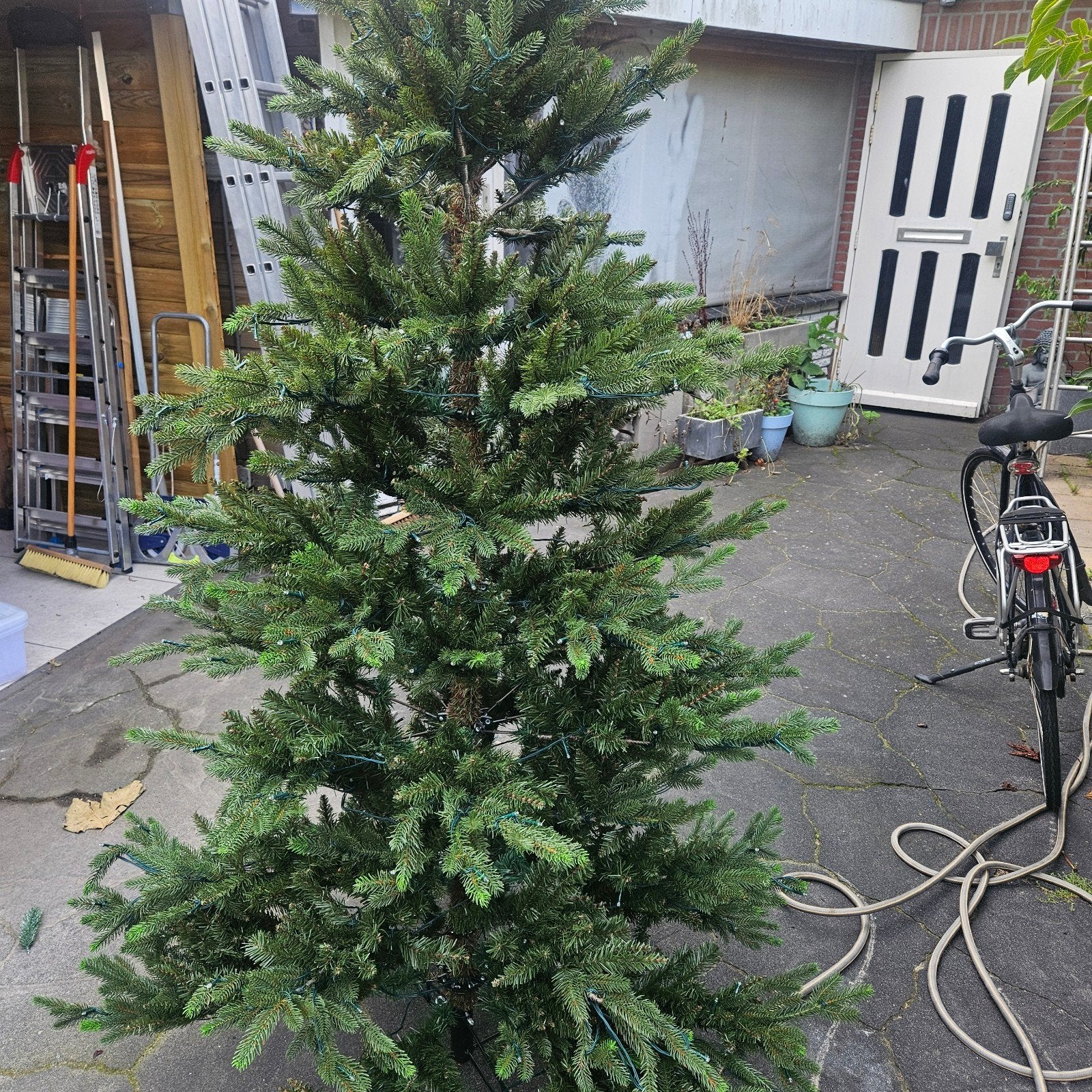 kerstboom 230 hoog blackbox met vaste verlichting, Ophalen of Verzenden