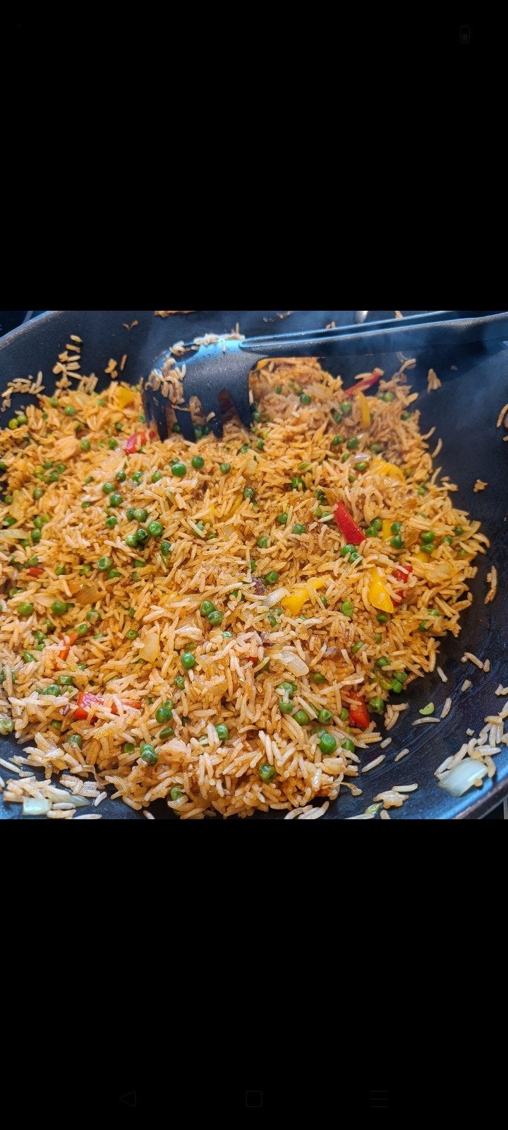 Nasi,bami,roti, aardappelen en bonen/kausebaan, Ophalen