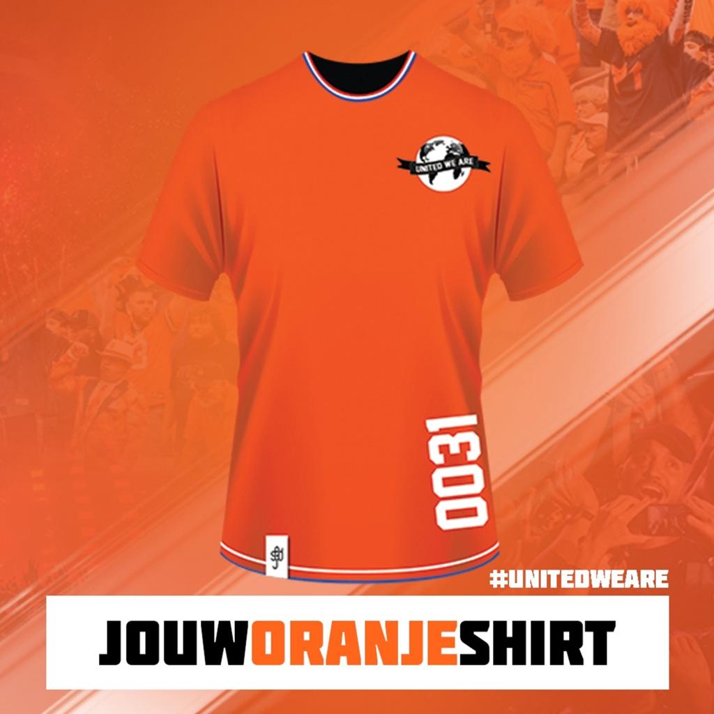 Jouw Oranje Shirt - United We Are, Ophalen of Verzenden, Nieuw, Overige maten, Oranje