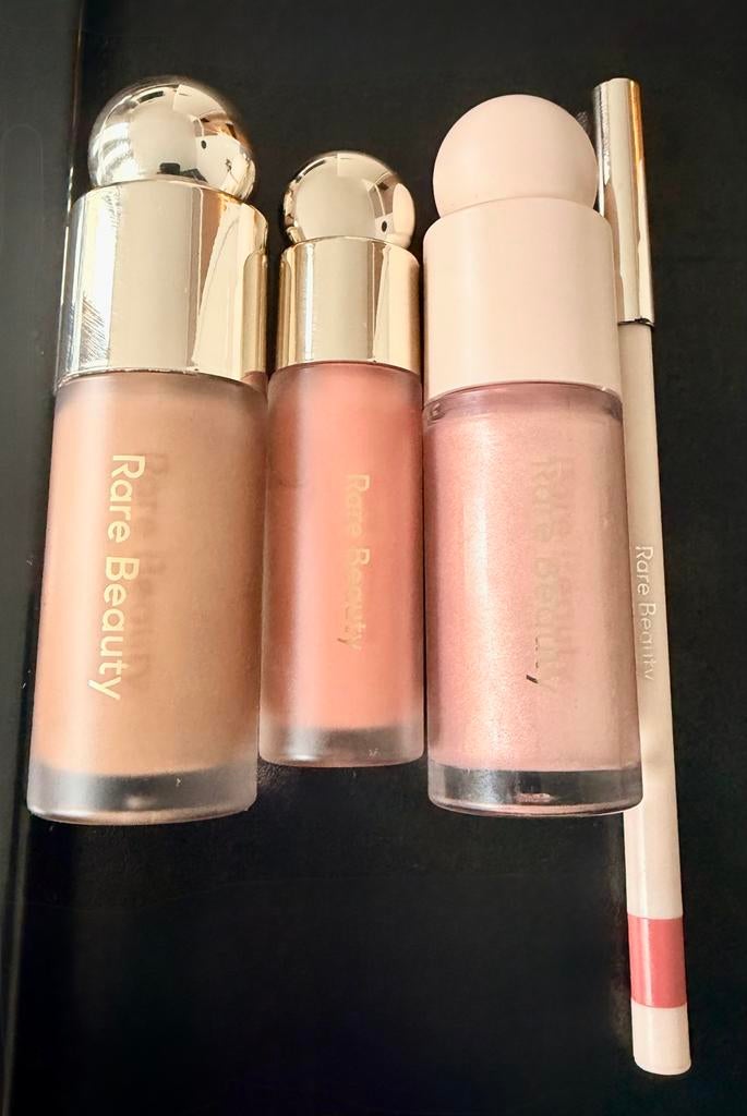 Rare Beauty Origineel Bronzer Highlighter Blush Lipliner, Gebruikt, Gehele gezicht, Ophalen of Verzenden, Make-up
