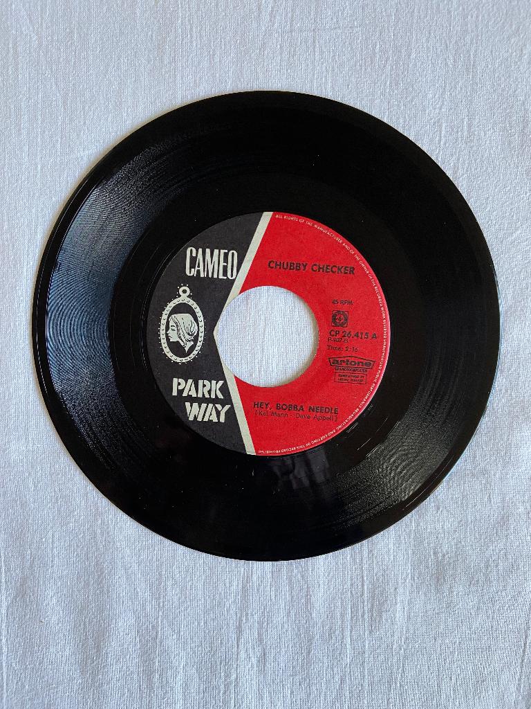 chubby checker - hey, bobba needle, Gebruikt, Ophalen of Verzenden, Pop, Maxi-single