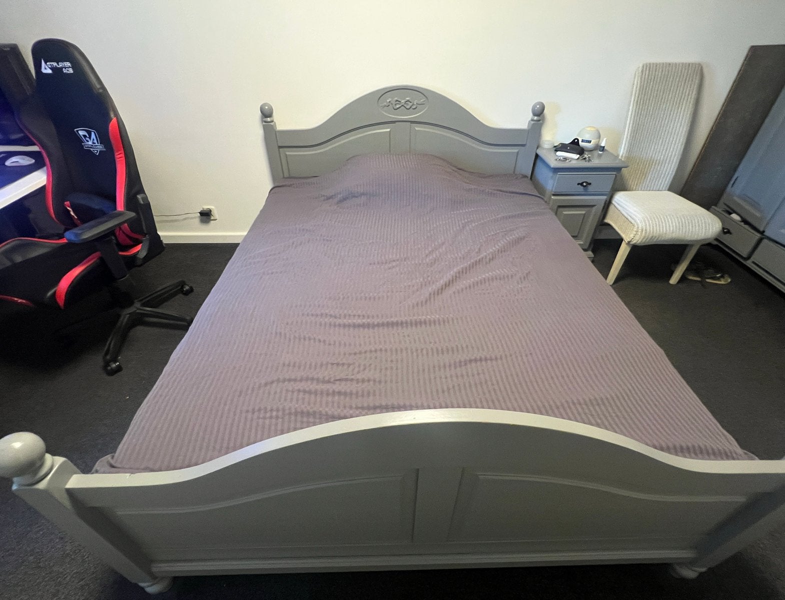 Slaapkamer meubels, Ophalen, Gebruikt, Tweepersoons, Grijs
