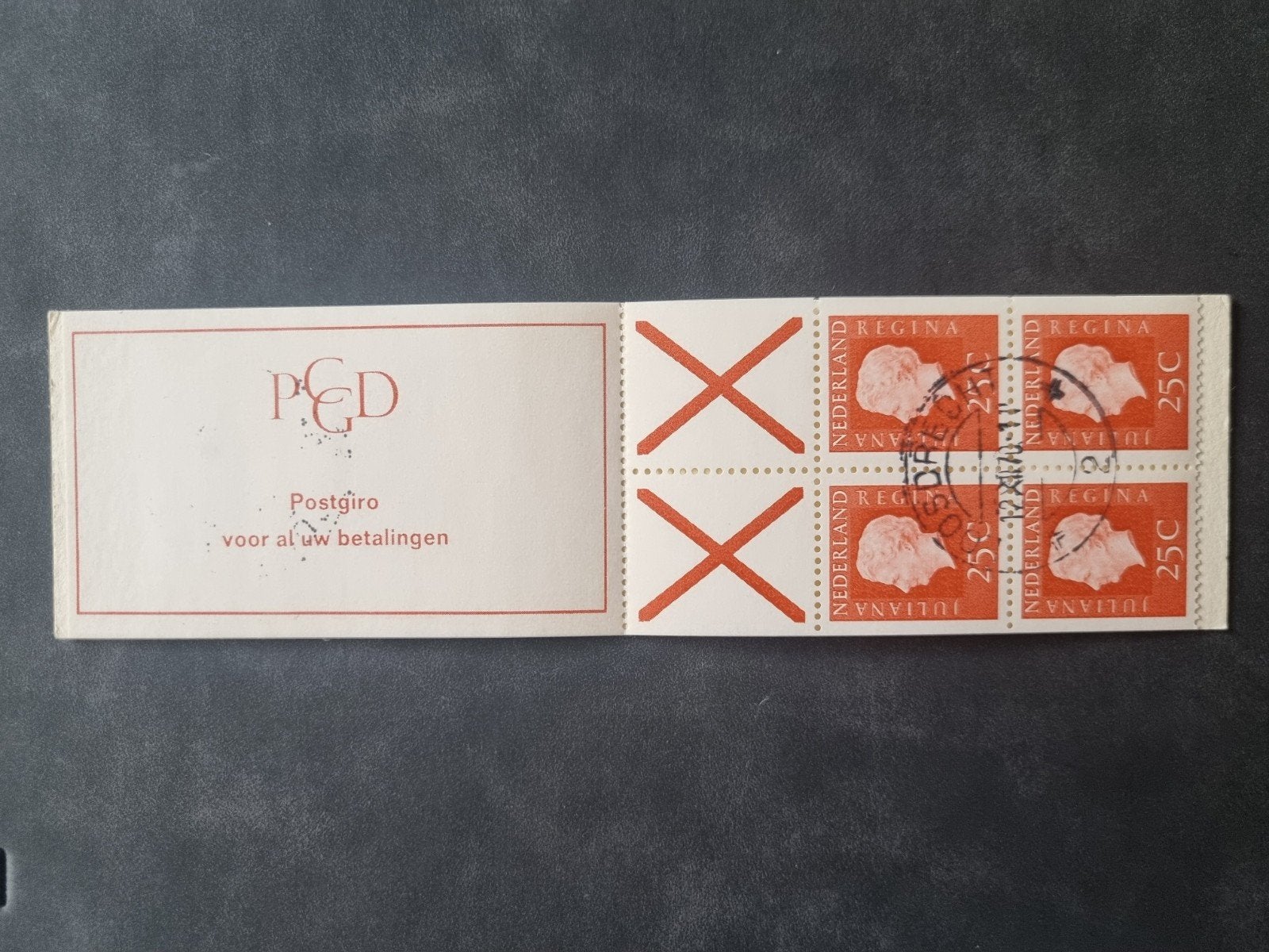 Postzegelboekje PB 9aF gestempeld, Postzegels en Munten, Postzegels | Nederland, Ophalen of Verzenden