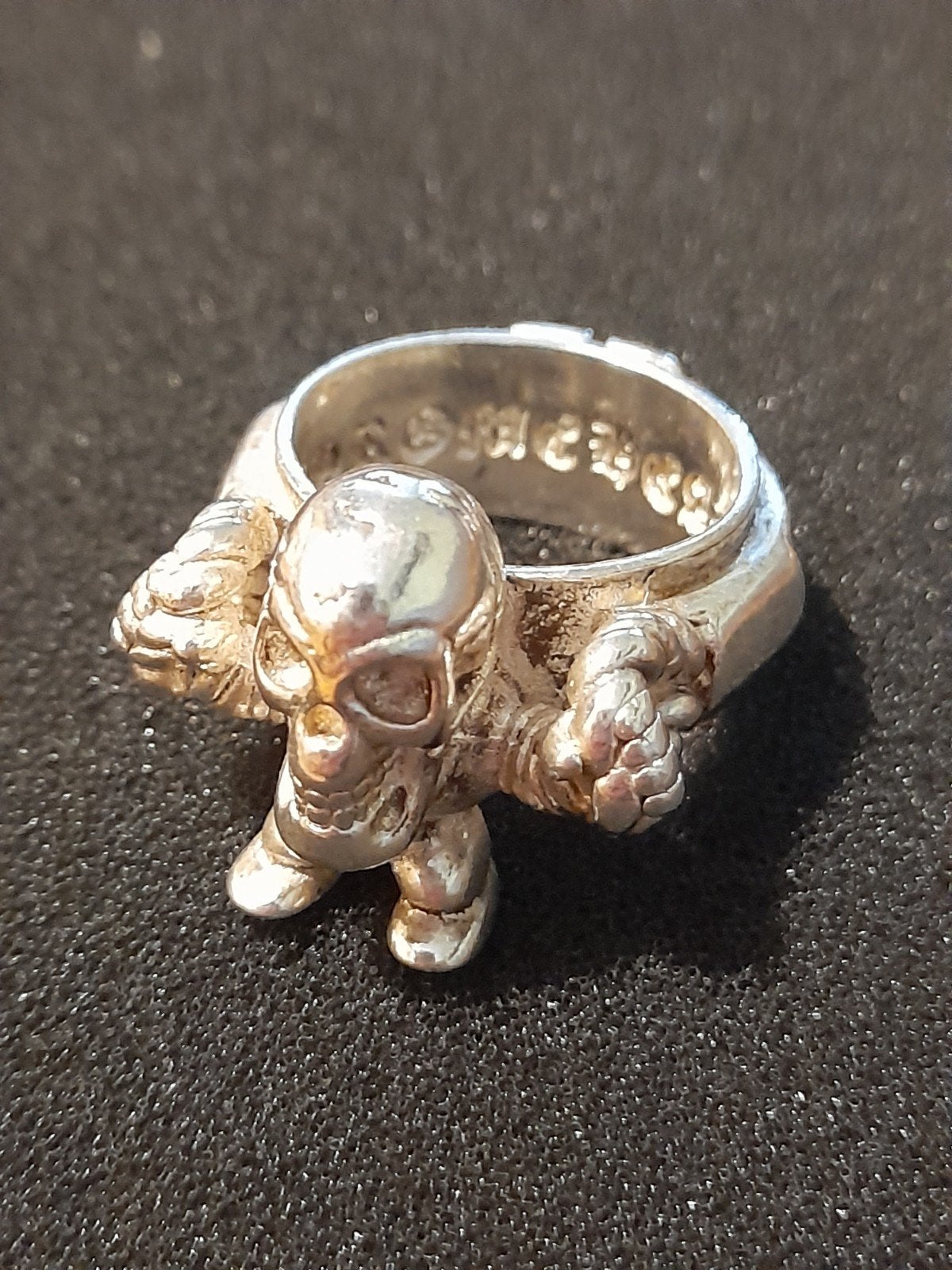 Foti Harris Teeth Ring - Zilveren Doodshoofd Ring (2013), 20 of groter, Ophalen of Verzenden, Zo goed als nieuw, Dame of Heer