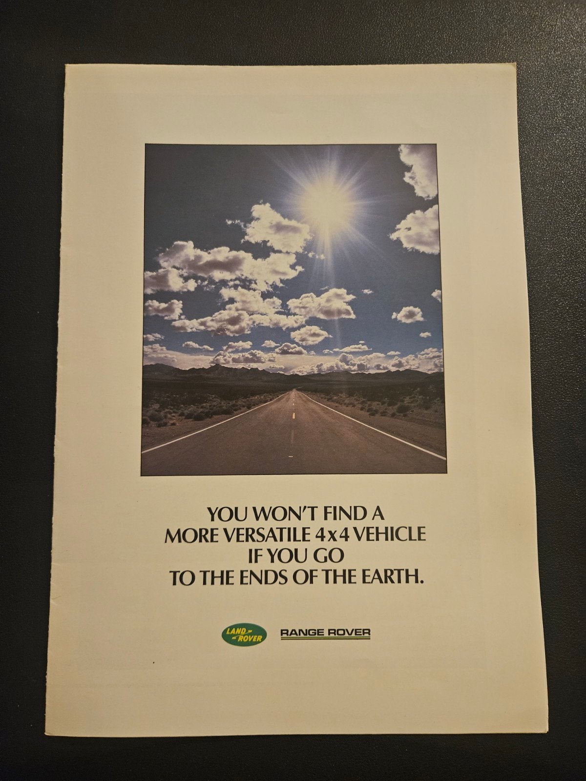 Brochure Land Rover / Range Rover 1986, Boeken, Ophalen of Verzenden, Zo goed als nieuw, Overige merken