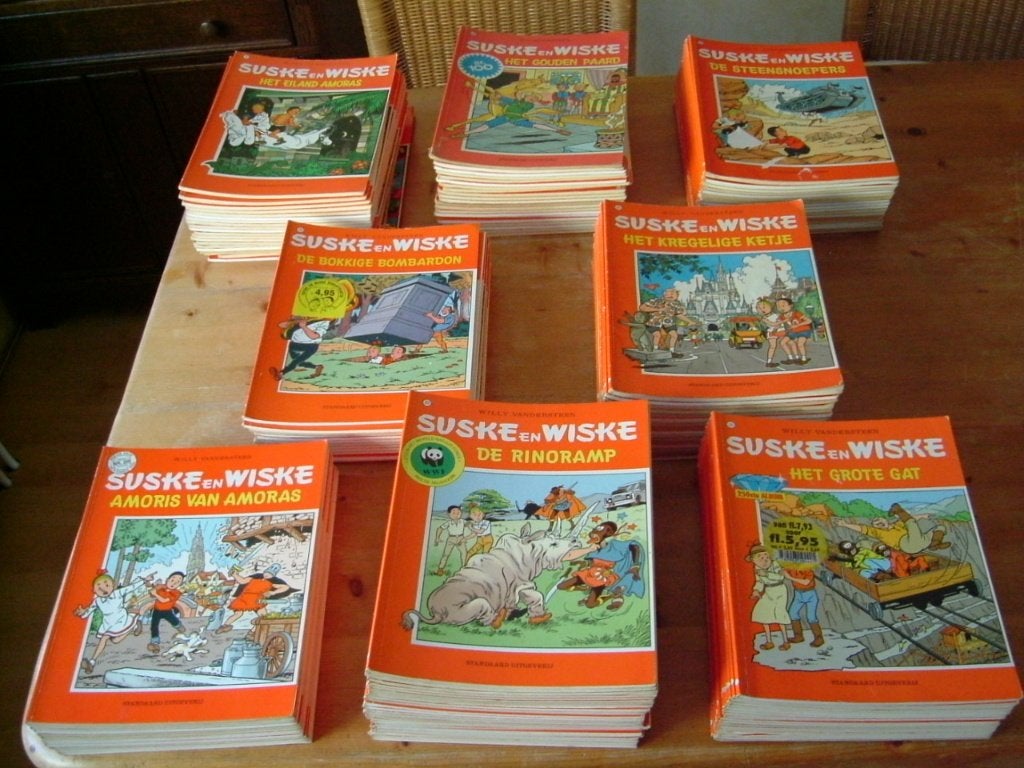 Verzameling van 25 Suske en Wiske albums. Ook losse verkoop, Meerdere stripboeken, Ophalen of Verzenden, Zo goed als nieuw, Willy Vandersteen
