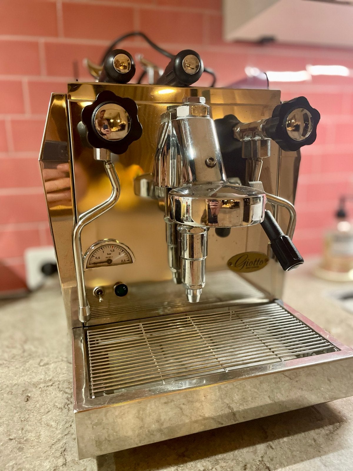 Rocket Giotto Espresso Machine 2008 - Goed Onderhouden, Witgoed en Apparatuur, Koffiezetapparaten, Gebruikt, Espresso apparaat