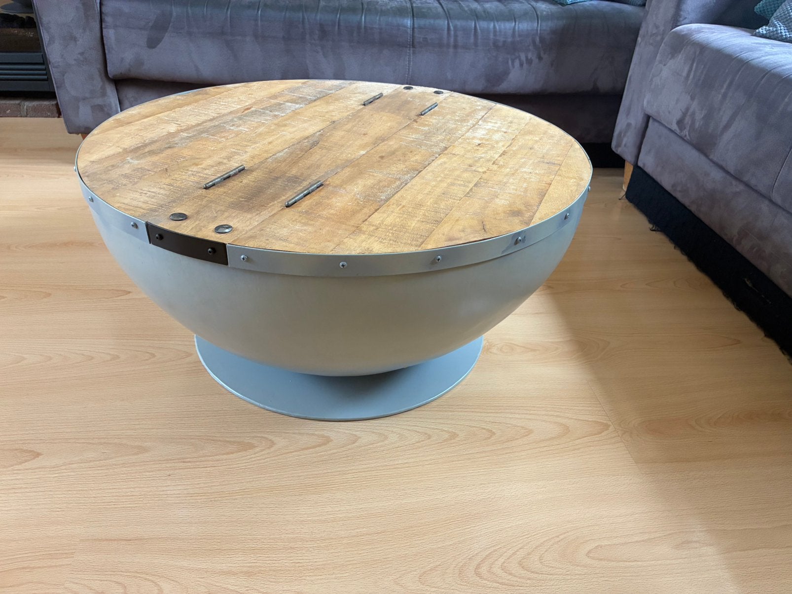 Salontafel, ronde vorm als bowl, Huis en Inrichting, Tafels | Salontafels, Ophalen, Gebruikt, 50 tot 100 cm, Rond