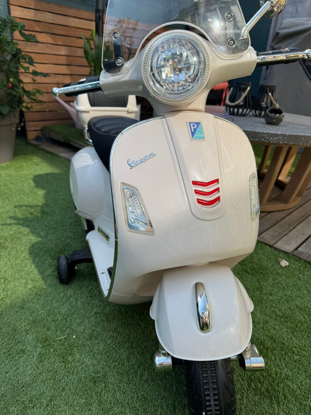 Vespa kinder scooter, Ophalen, Gebruikt