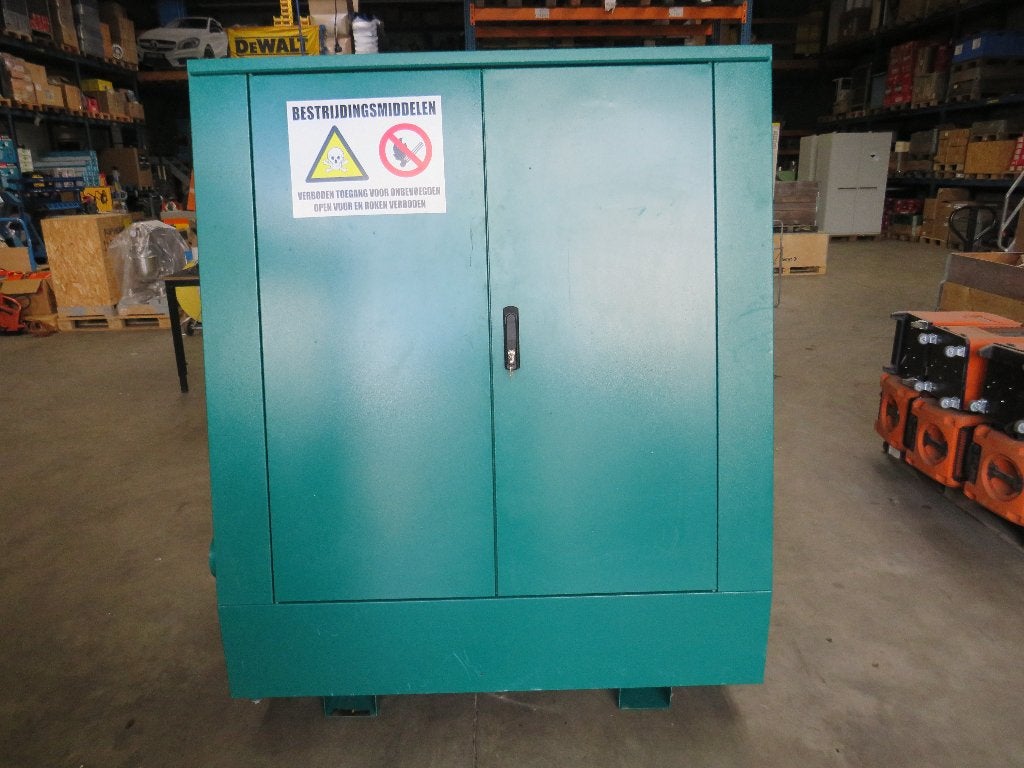 chemiekast chemiecontainer met dubbele deuren afsluitbaar, Ophalen, Gebruikt, Chemiecontainer.nl, Chemiekast