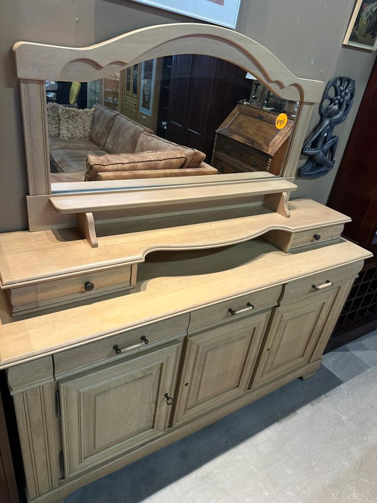 Dressoir met spiegel, Ophalen of Verzenden, Zo goed als nieuw, S, Minder dan 100 cm