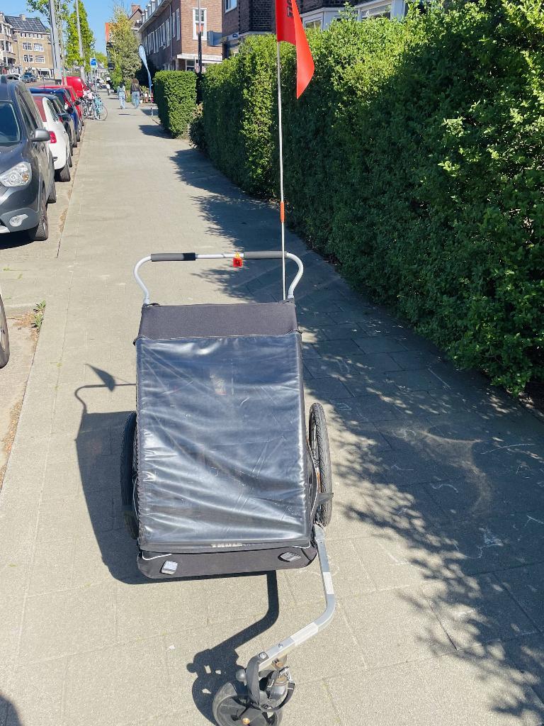 Thule Coaster 2 XT Fietskar Zwart+ Thule Storage Cover, Ophalen, THULE, Opvouwbaar, Zo goed als nieuw