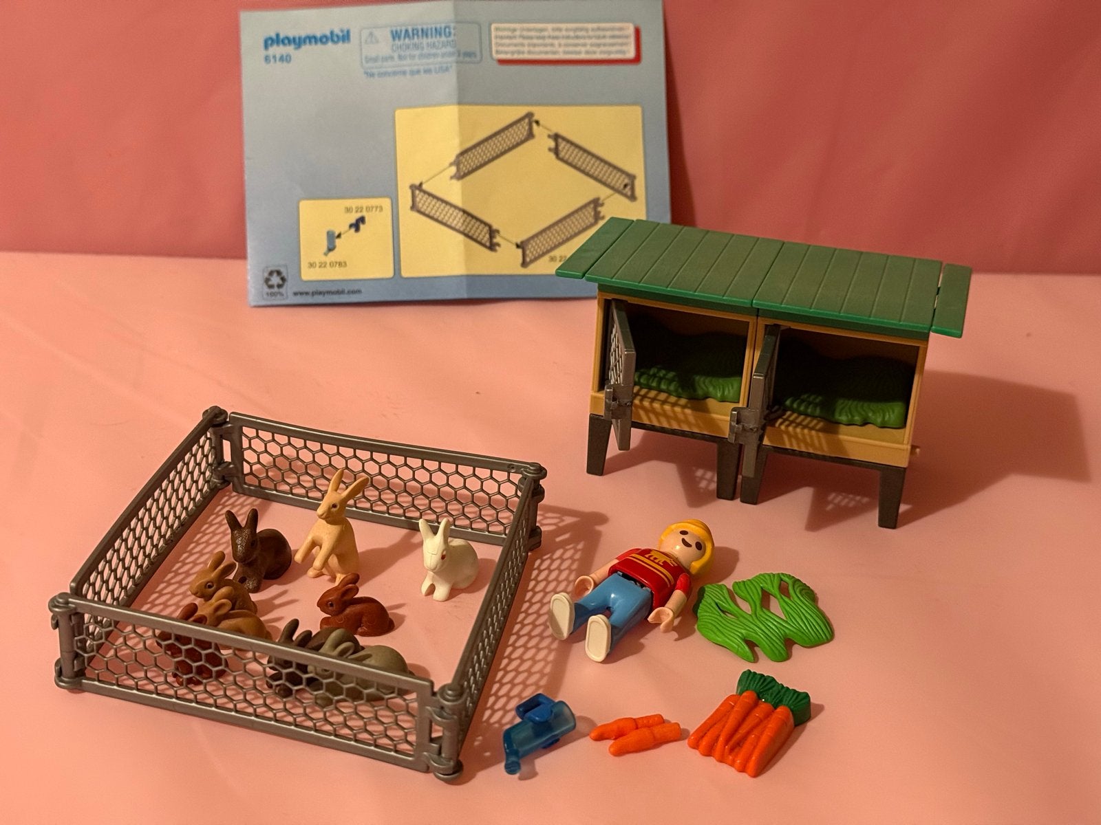 Playmobil 6140 Konijnenhok met Buitenren, Kinderen en Baby's, Ophalen, Gebruikt, Complete set, Overige typen
