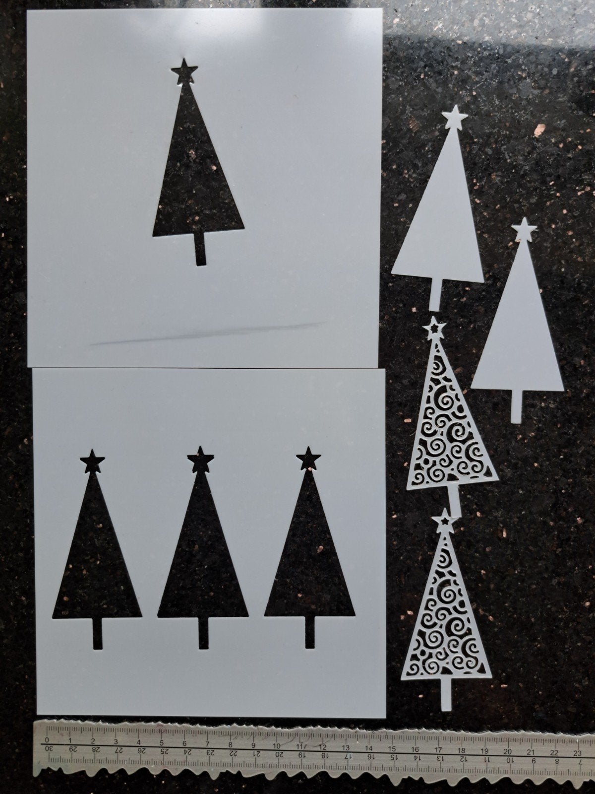 SIMON SAYS STAMP SSS STENCILS MASK SJABLOON KERSTBOOM KERST, Ophalen of Verzenden, Nieuw, Kerst, Pons of Mal